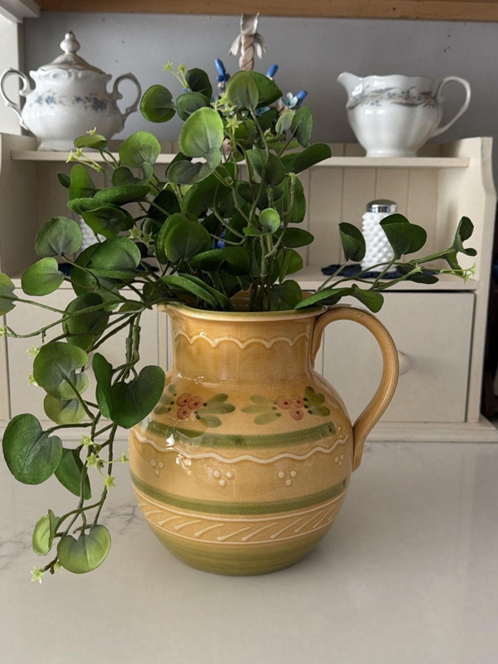 Decorative Williams and Sonoma Hand Painted Pitcher